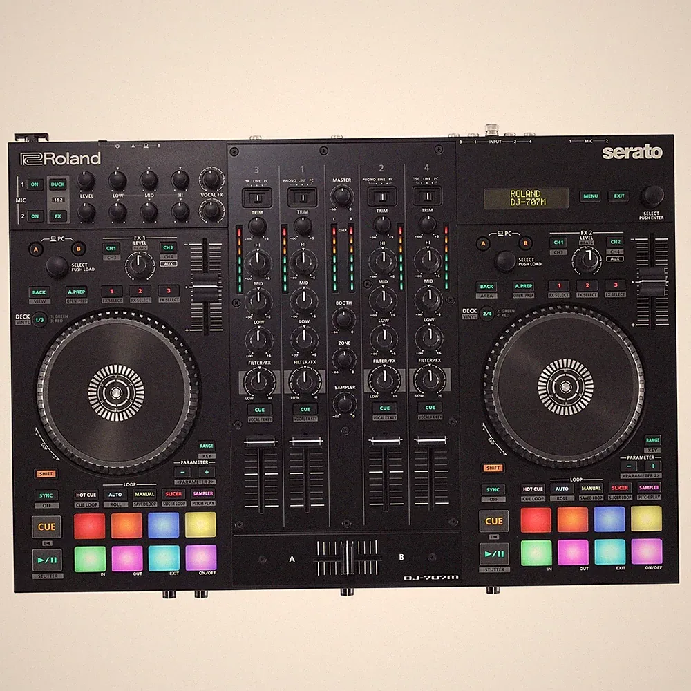 Roland: DJ-707M DJ Controller (Serato) (Open Box Special)