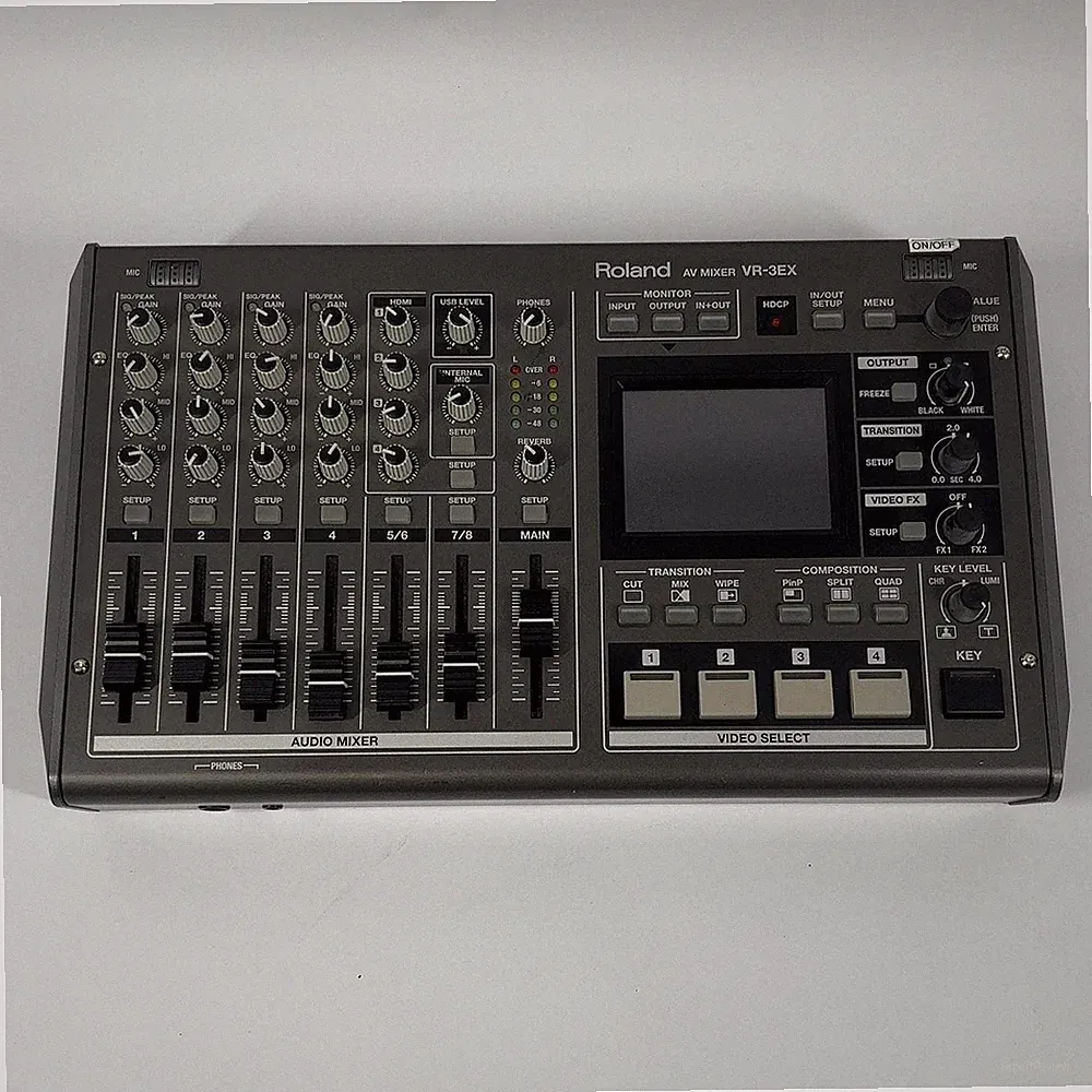 Roland VR-3RX 4-Channel AV Mixer Power Cable Included