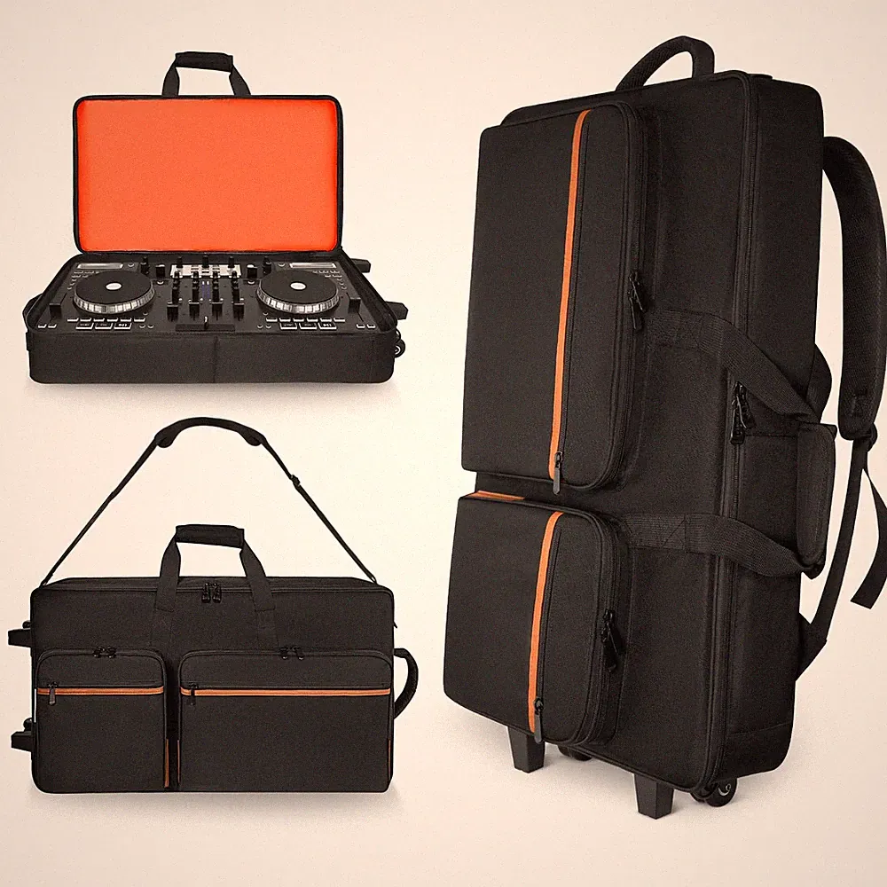 Rolling DJ Controller Case for DDJ-400/800/1000/FLX4/FLX2/REV7/REV5/GRV6, 29”...