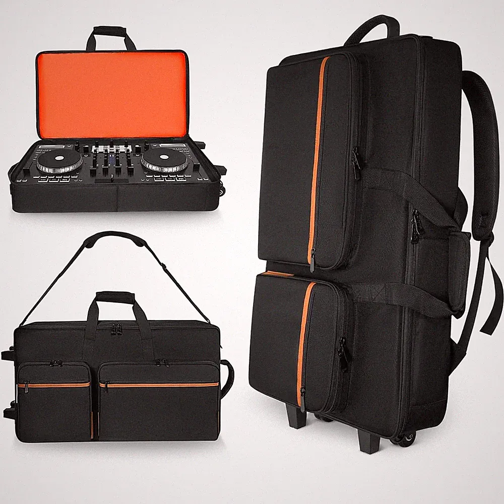 Rolling DJ Controller Case for DDJ-400/800/1000 FLX4 REV7 REV5 GRV6 Bag