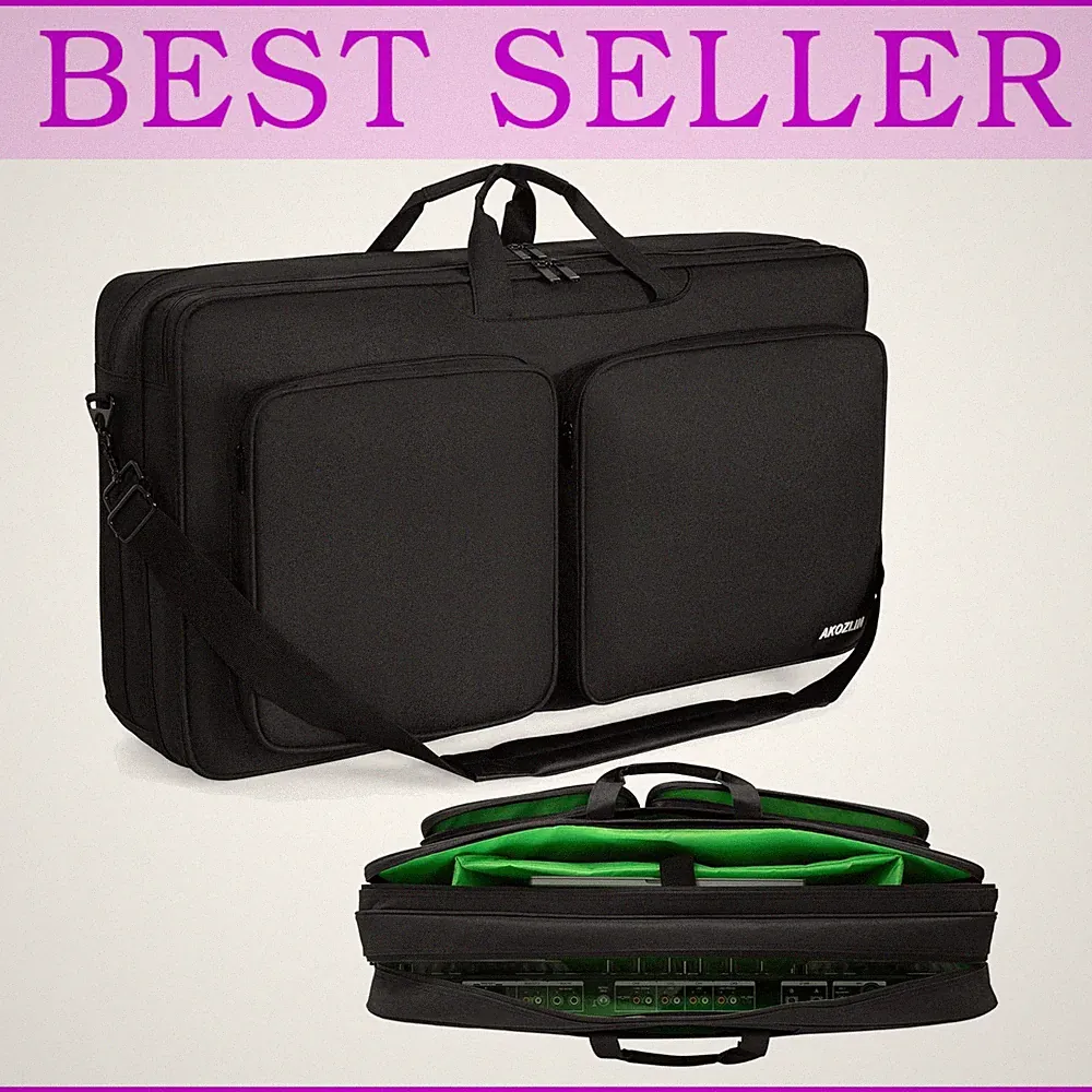 Secure DJ Controller Bag with Multiple Compartments