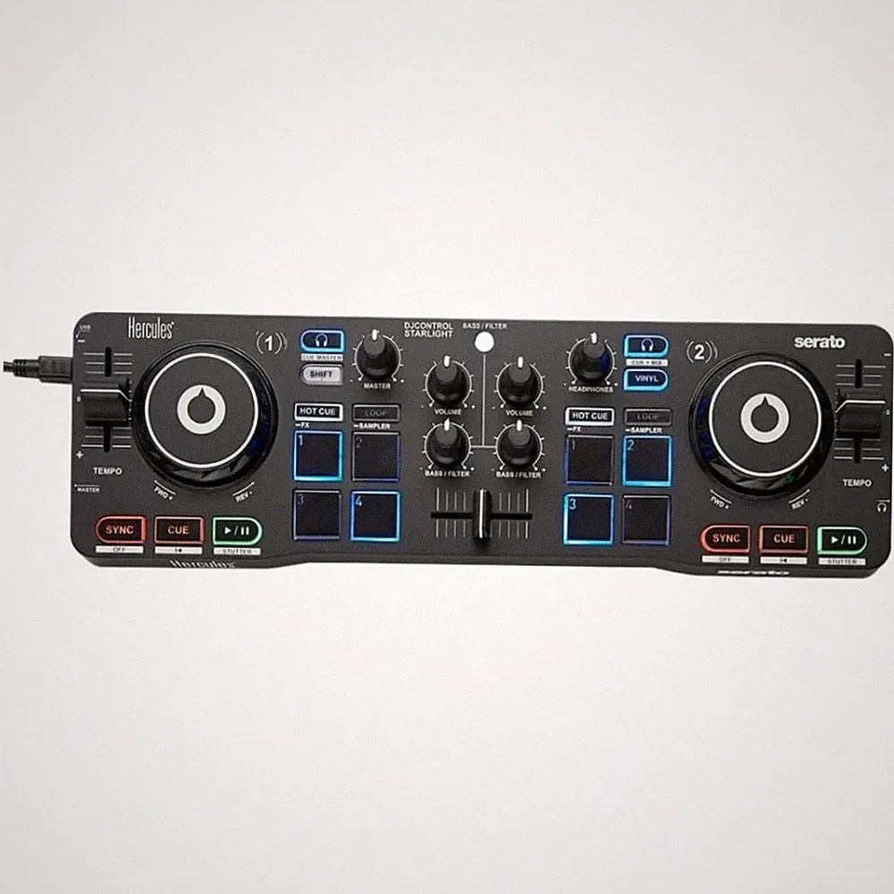 Serato-Compatible DJ Controller with Light Show