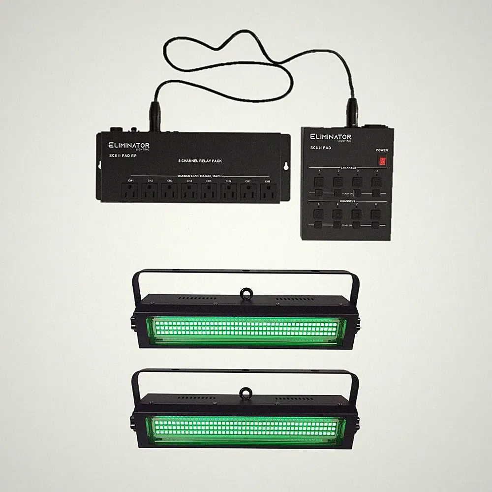 Set of ADJ SC8 II PAD SYSTEM analog controller + 2x Max L