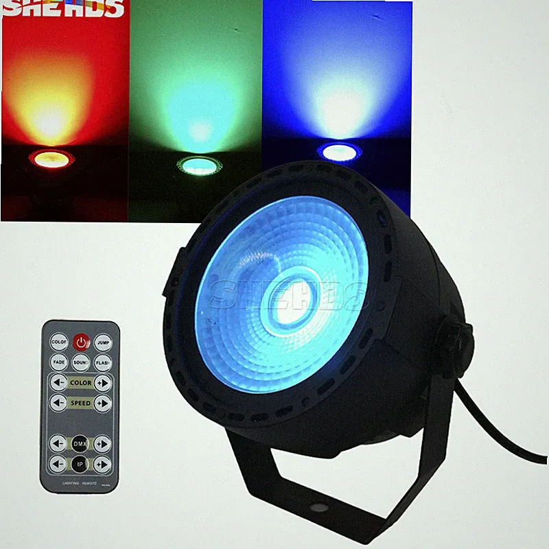 SHEHDS LED 30W COB RGB 3in1 Par Lighting With Remote Control For DJ Stage Show