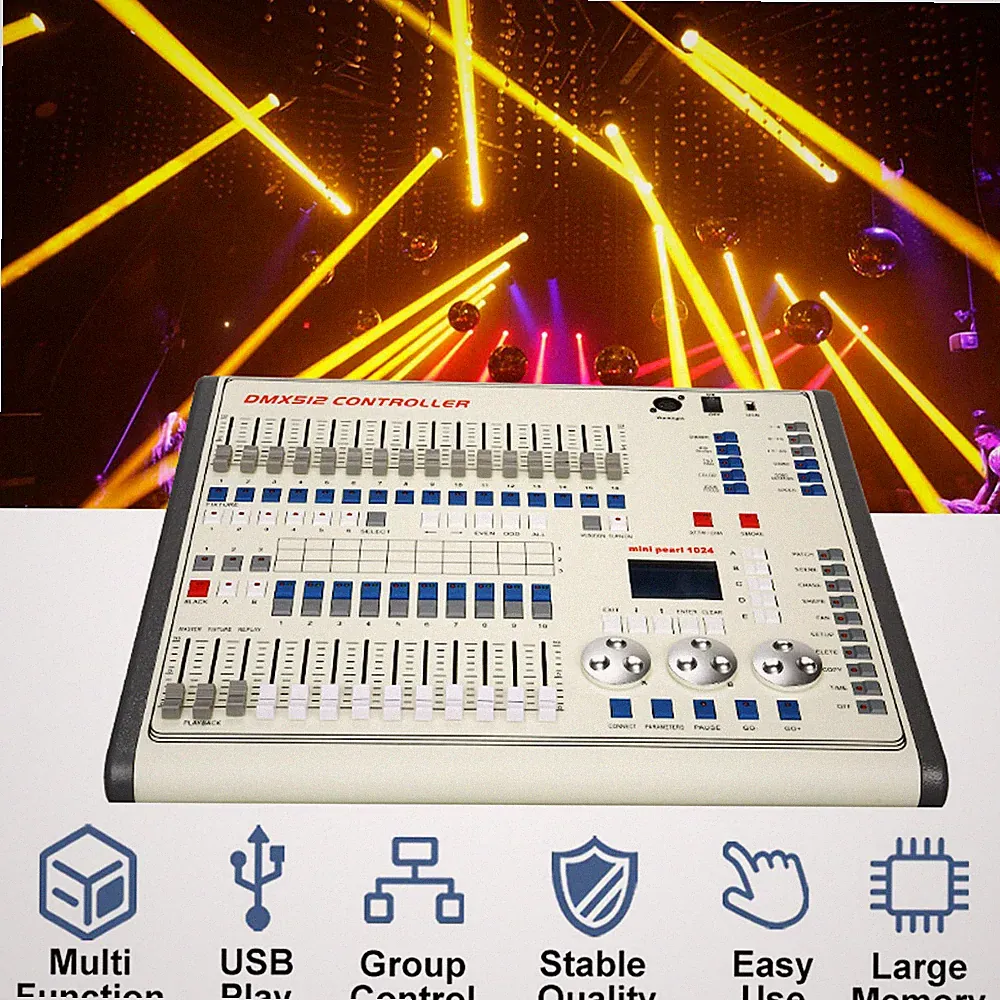 Stage Lighting DJ Controller DMX 1024 DMX Console for Wedding Disco Night Club