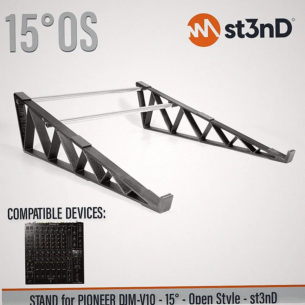 STAND for PIONEER DJ DJM-V10 STAND - 15° - Open Style