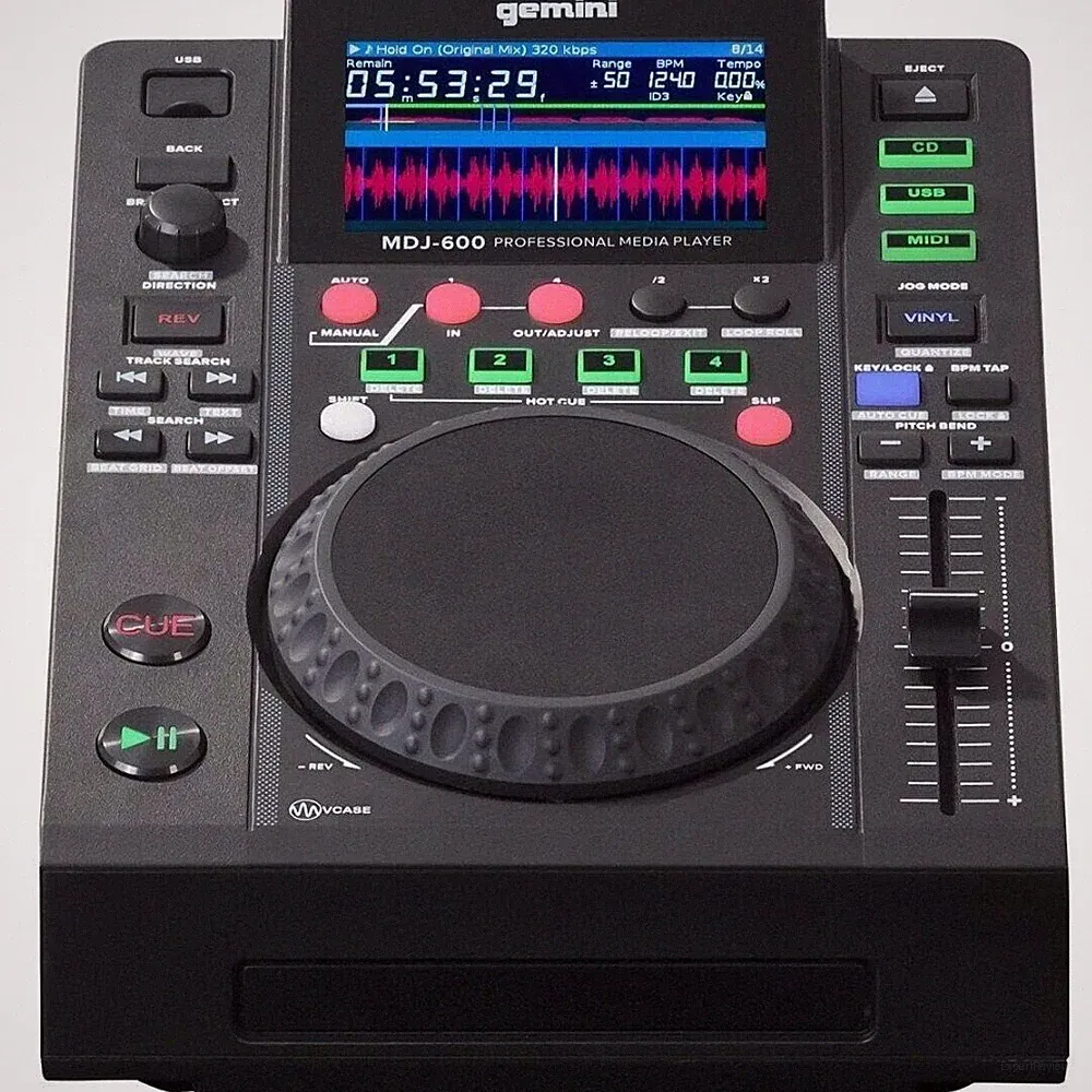 Standalone CD & USB DJ Media Player, MIDI - 4 Hot Cues, Auto Loops, VirtualDJ &