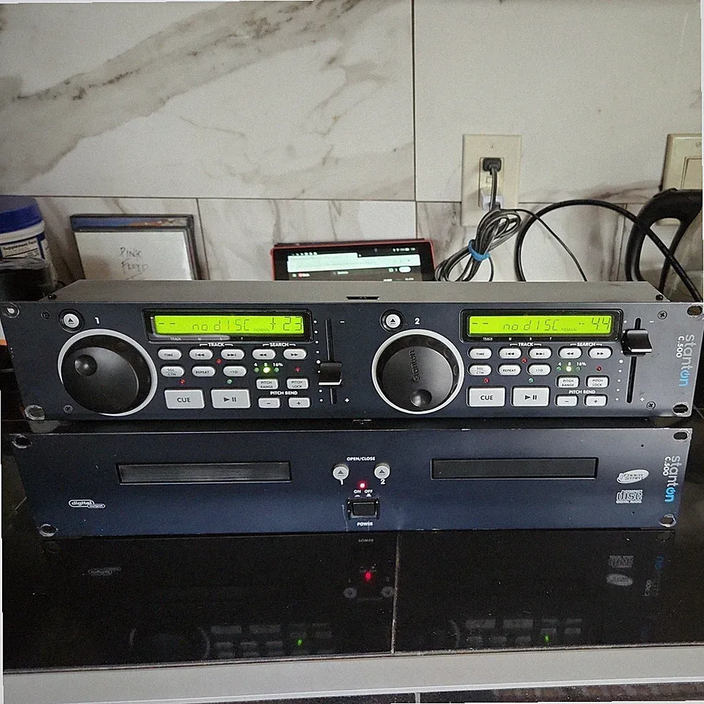 Stanton c.500 pro dj dual deck cd player&control panel