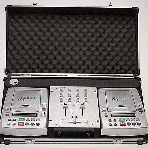 Stanton DJ Equipment Professional Mixer & Two S-250 CD Players With Carry Case