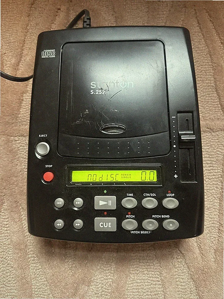 Stanton S-250 Tabletop Pitch Control CD Player DJ Equipment S.250 Power Tested