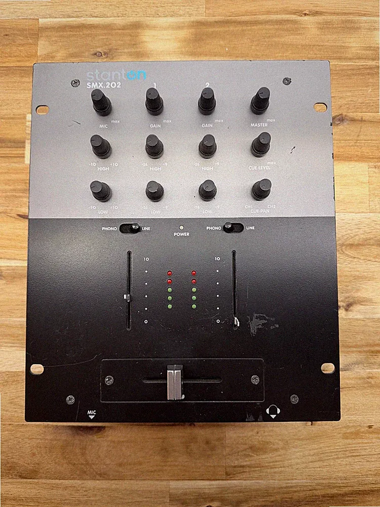 Stanton SMX.202 DJ Mixer 2 Channel Phono Line Crossfader EQ