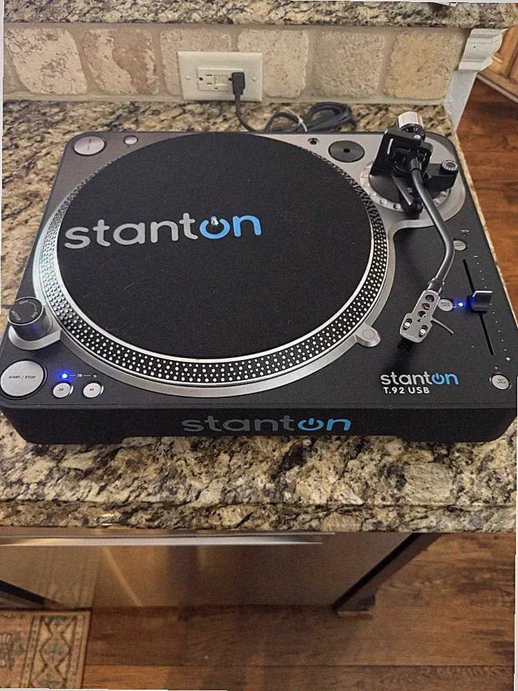 Stanton T.92 USB DJ Turntable Direct Drive Pitch Control Key Lock 33/45/78 RPM