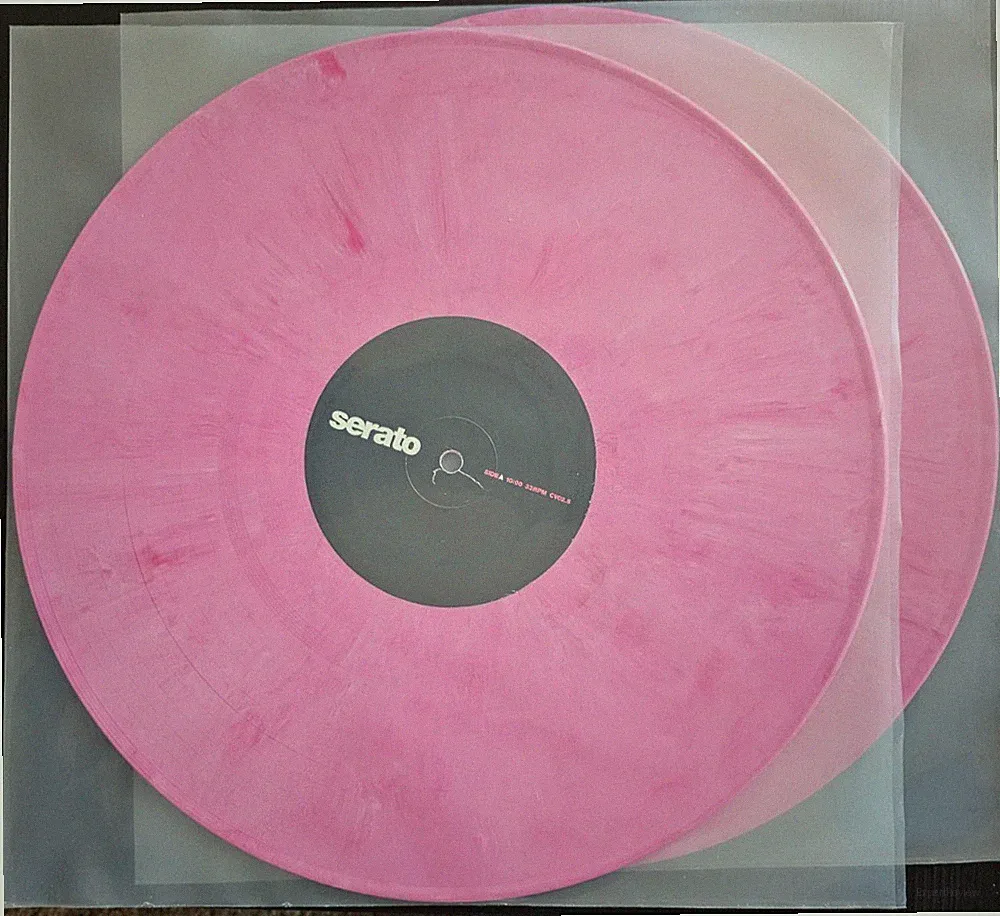 SUPER RARE 💕PINK💕 Mixars Serato DJ 12” Control Vinyl + TTL Switchmat!