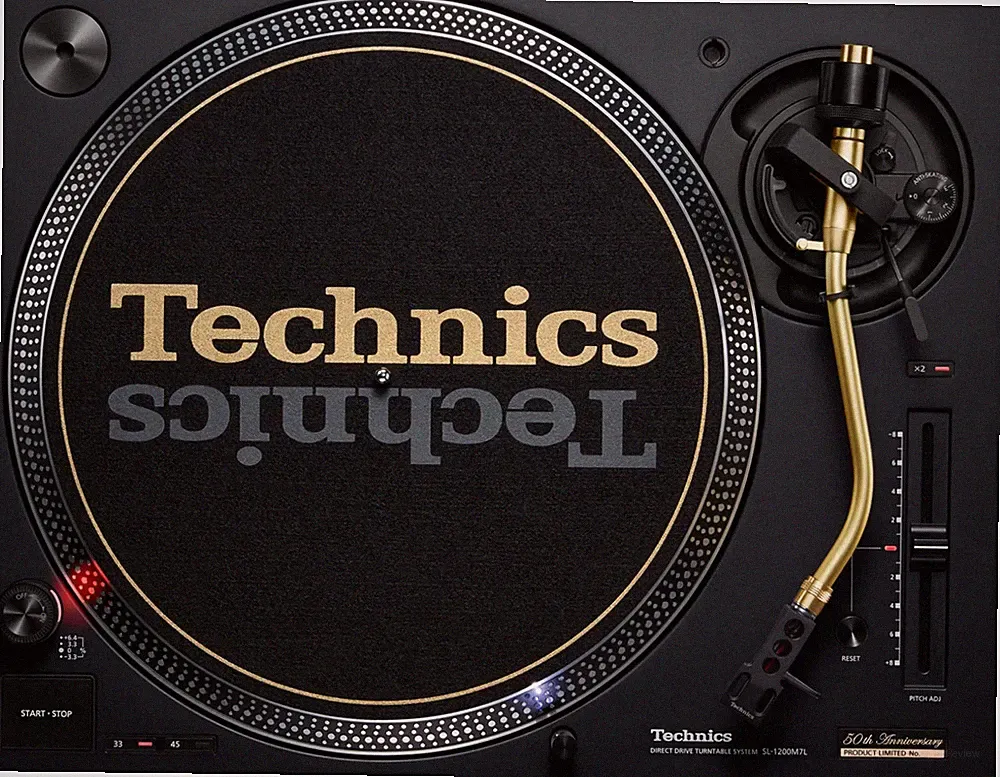 TECHNICS # 318 M7LPK 50th ANNIVERSARY SL-1200 TURNTABLE BLACK GOLD NEW IN BOX