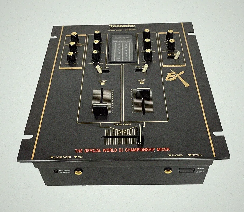 Technics SH-EX1200 Black DJ Mixer DMC Scratch Battle 2Ch Tested Working Japan