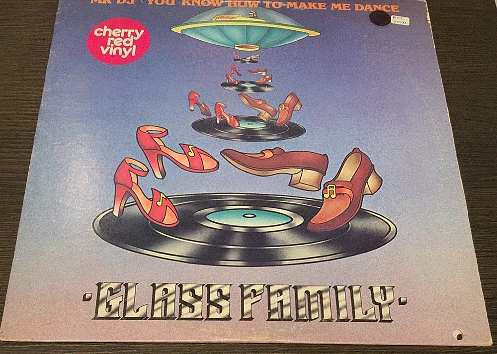 The Glass Family : Mr.DJ You Know How To Make Me Dance, 1978, Red Vinyl, * VG+