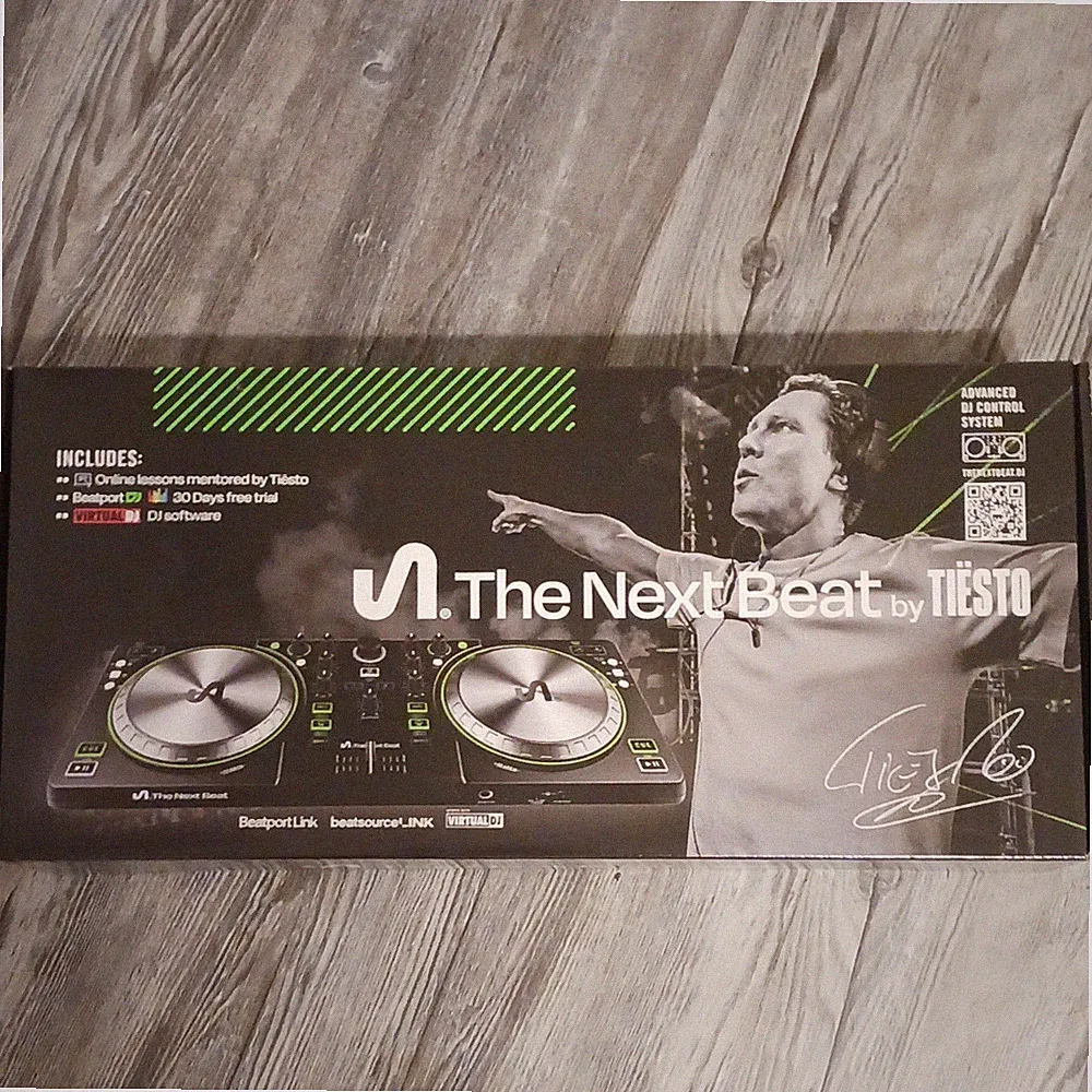 The Next Beat Double Deck DJ Controller USB-C 4-Channel Built-In Sound Card