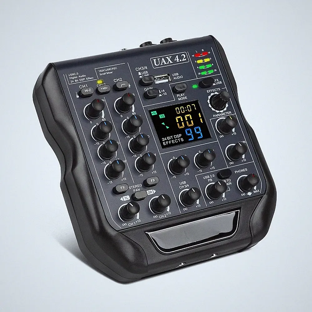 UAX4.2 Spare Parts Small Dj Controller Digital Audio Mixer for Home Live