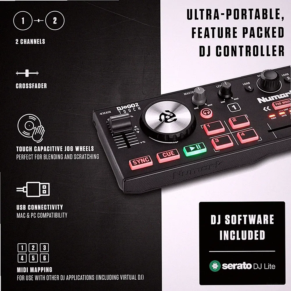 Ultra-Portable DJ Controller for Mac & Windows