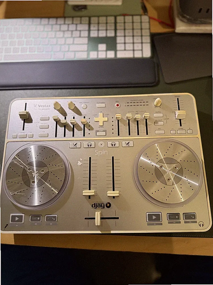 Untested - Read - Lot Of 2 Vestax SPIN DJ Controllers USB MIDI Algoriddim Djay