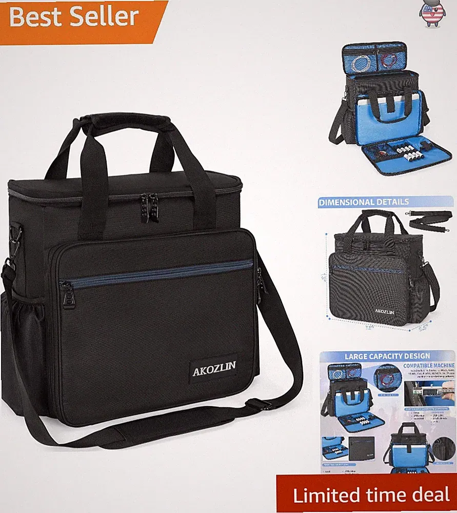 Versatile Padded Mixer Gig Bag for DJ Equipment - Adjustable Shoulder Strap