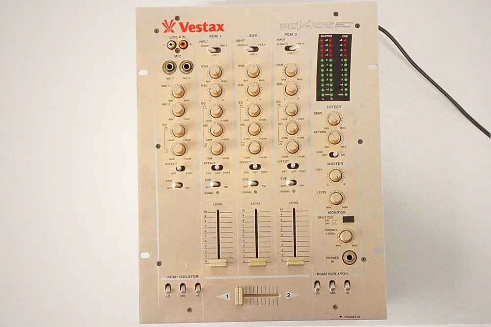 Vestax PCV-275 DJ Mixer Professional Mixing Controller Silver Fully Working F/S
