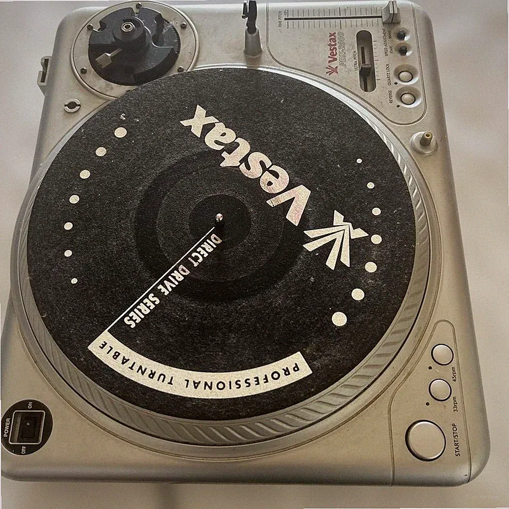 Vestax PDX-2000 Direct Drive DJ Turntable Silver JUNK