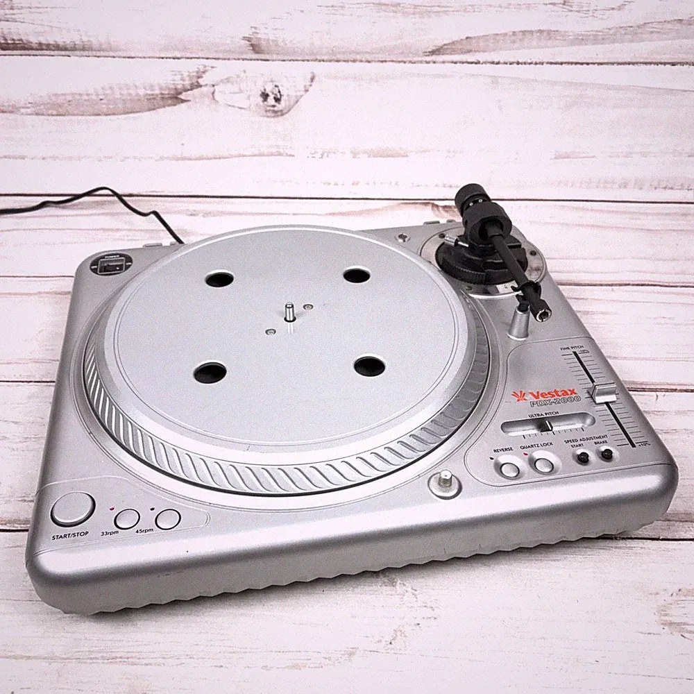 Vestax PDX-2000 Direct Drive Turntable Operation tested Silver