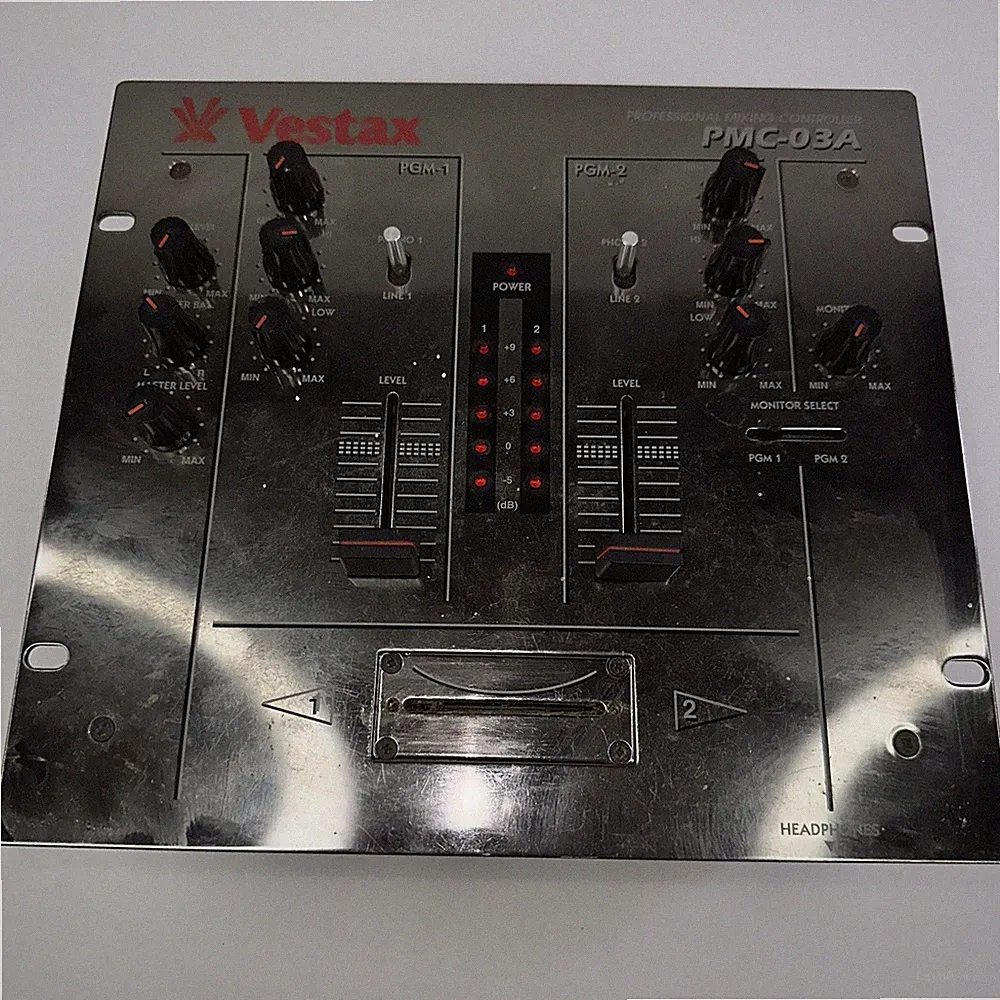 Vestax PMC-03A Professional Mixing Controller DJ Mixer Silver 2ch Tested Works