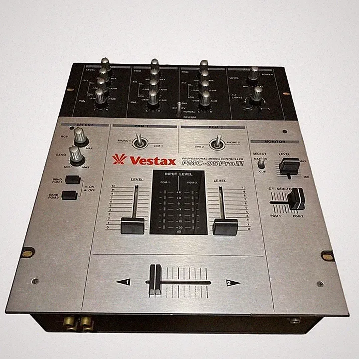 Vestax PMC-05 ProⅢ DJ Mixer Professional Mixing Controller Silver Used