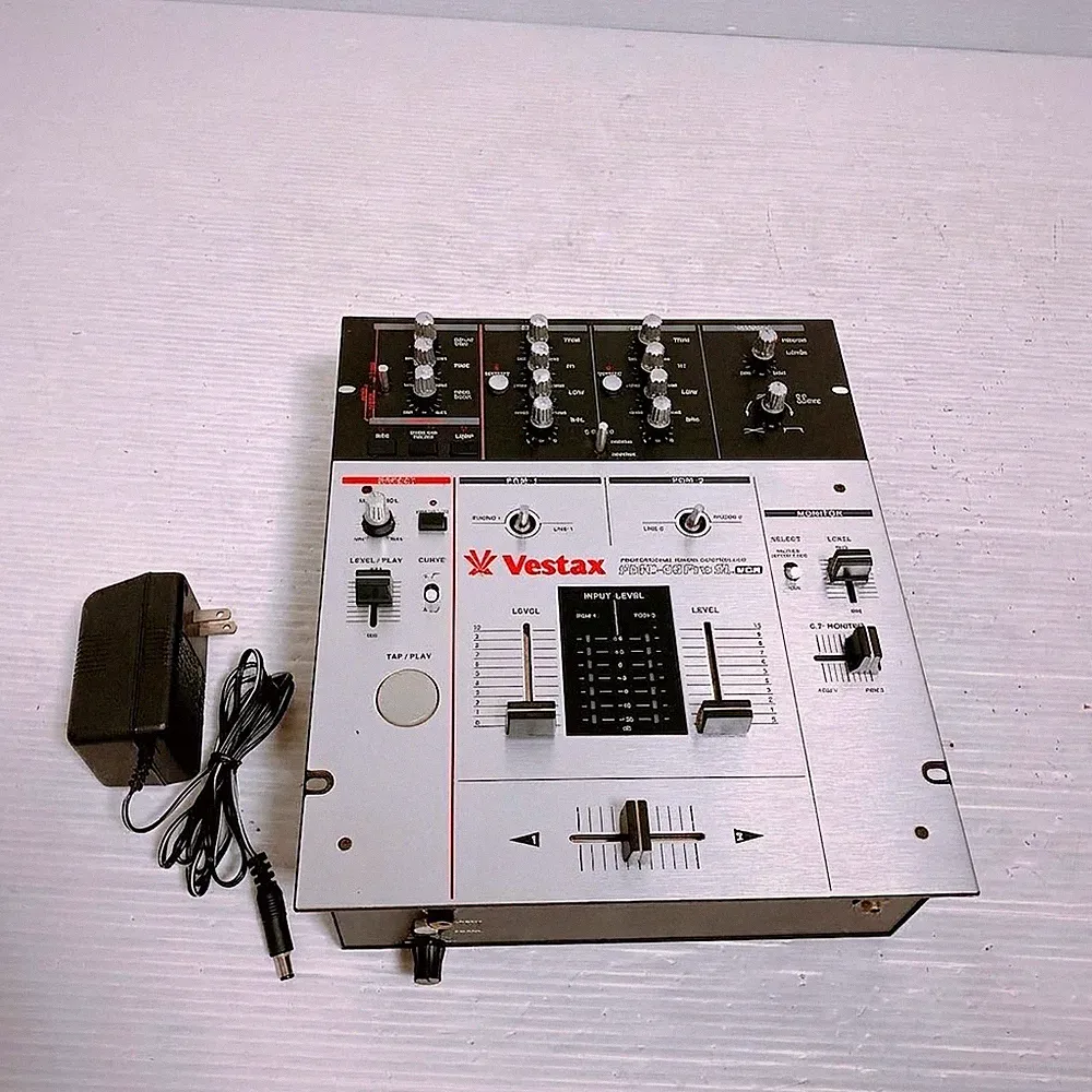 Vestax PMC-05 Pro SL Professional DJ Mixer Silver With power adapter #0001