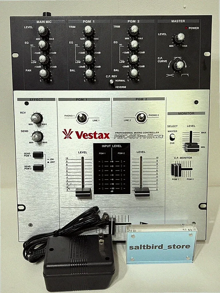 VESTAX PMC-05 Pro3 III Professional 2 Channel Control DJ Mixer From Japan