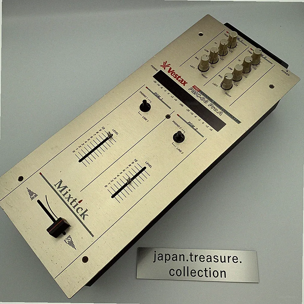 Vestax PMC-06 Pro with AC Adapter Tested and Working 2-Channel DJ Mixer Japan