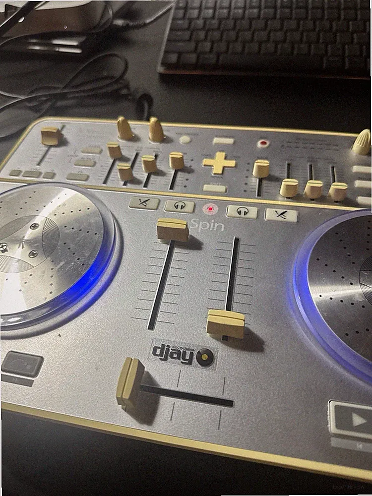 Vestax SPIN DJ Controller USB MIDI Audio Interface Algoriddim djay Tested Works