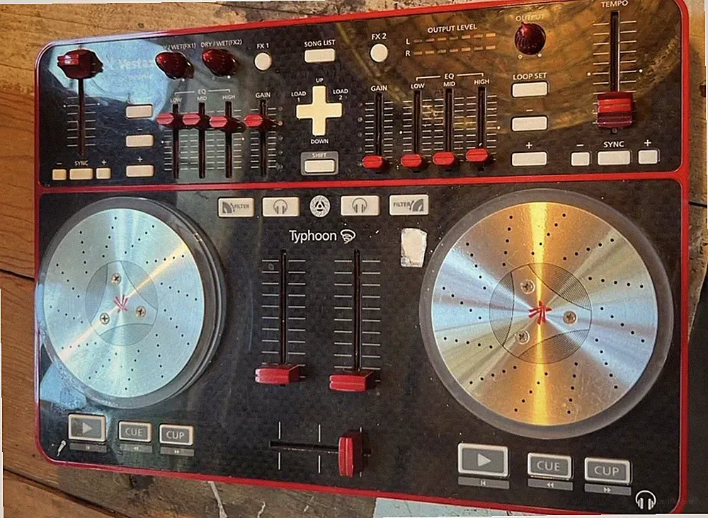 Vestax Typhoon Midi DJ Controller, New Without Box or Cords