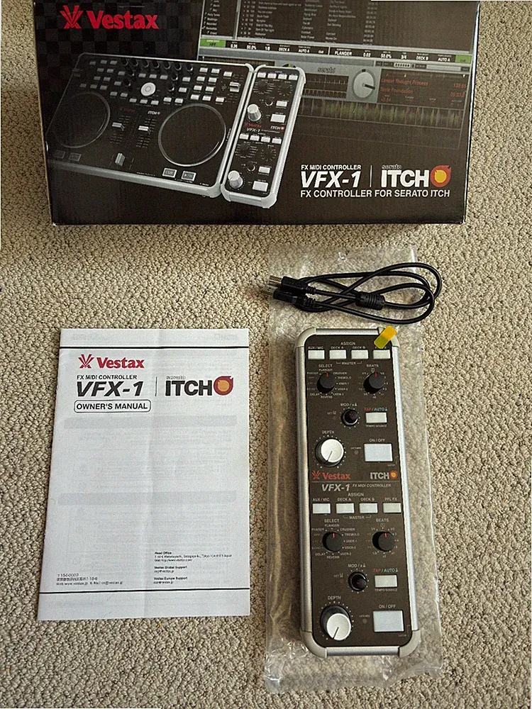 VESTAX VFX 1 MIDI FX CONTROLLER VCI PMC SERATO DJ ORIGINAL BOX IN MINT CONDITION