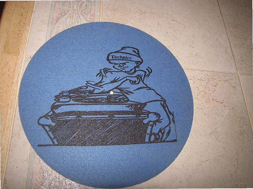 VINTAGE DJ Classic Technics Slipmat Turntable Slip Mat 12" Scratch Pad