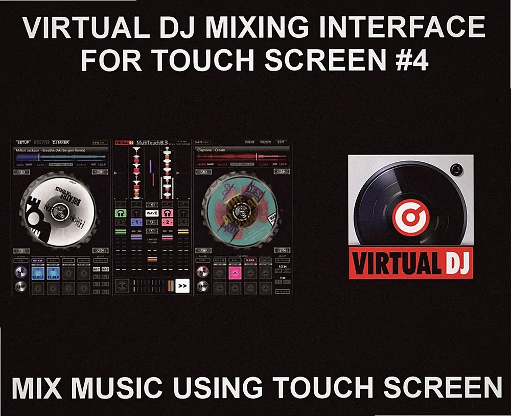 Virtual Dj Skin, Touch Screen Music Mixer 4