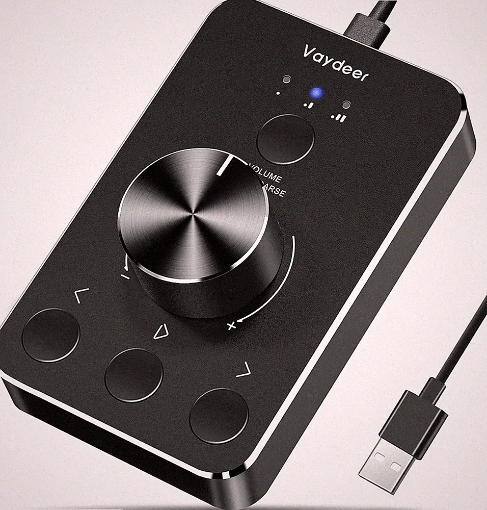 Volume Control Knob with One-Click Mute Function and 3 Volume Control Modes,...