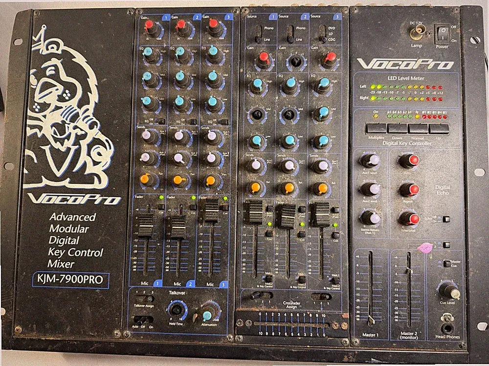 VTG VocoPro Mixer KJM-7900Pro Pro DJ Advanced Modular Digital Key Control Mixer