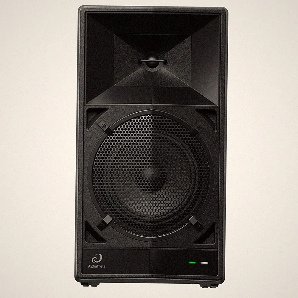 Wave‑Eight Battery‑Powered Party Speaker for DJs & Performers – Portable Blue...
