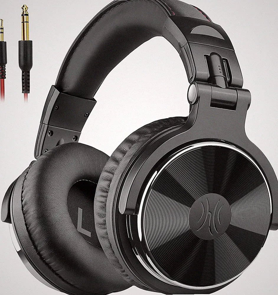 Wired over Ear Headphones Hi-Res Studio Monitor & Mixing DJ Stereo Headsets with